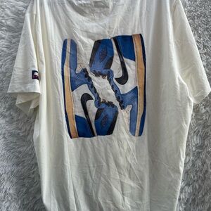New Jordan Cream Men's Short Sleeve Tee